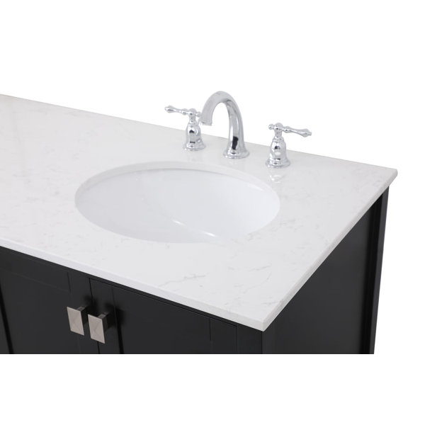 Andover Mills™ Broadview 60'' Double Bathroom Vanity with Engineered